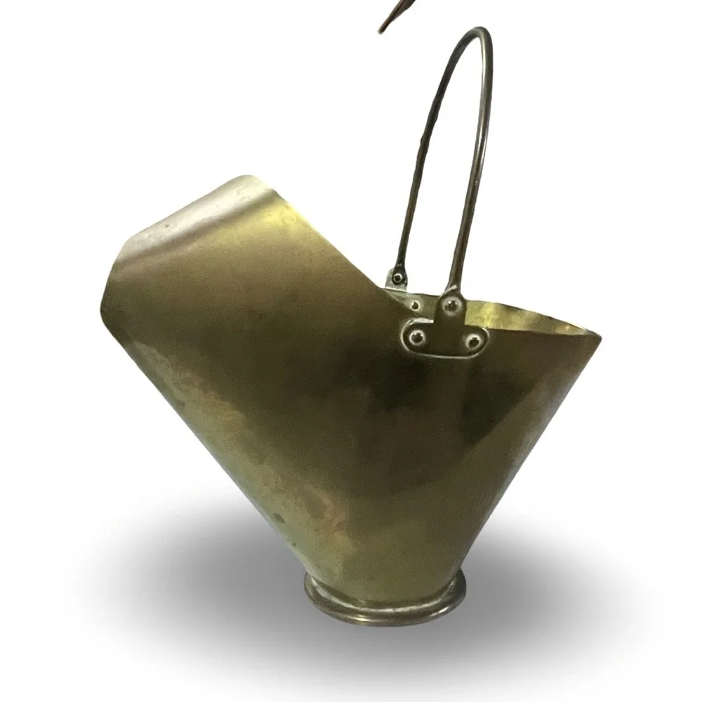 Mini Brass Coal Scuttle Bucket Planter